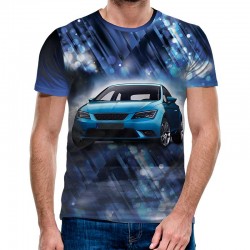 3D Мъжка тениска Car 6870 +...