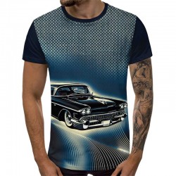 3D Мъжка тениска Car 6843 +...