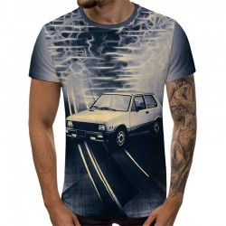 3D Мъжка тениска Car 6839 +...