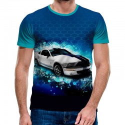 3D Мъжка тениска Car 6825 +...