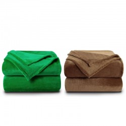 2 броя одеяла ХИТ зелено и...