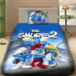 Детско 3D спално бельо SMURFS