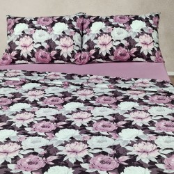 Спално бельо Божури, лила