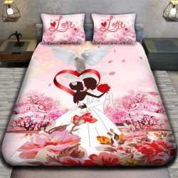 3D спално бельо Романтични,...