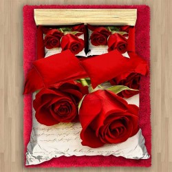 3D спално бельо романтичeн,...