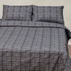 Спално бельо Ратан, сив
