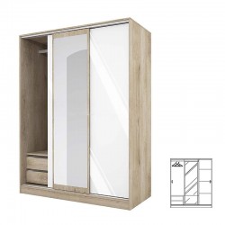 Трикрилен гардероб с...