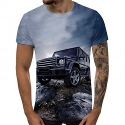3D Мъжка тениска Car 6851 +...