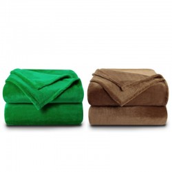 2 броя одеяла ХИТ зелено и...