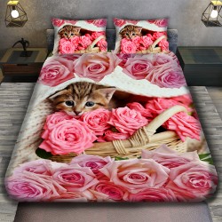 3D спално бельо, флорални,...