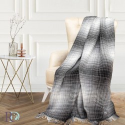 Одеяло памук Скоч, сиво и...