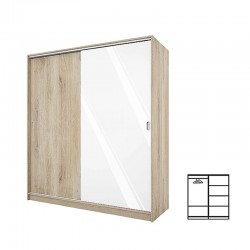 Двукрилен гардероб с...