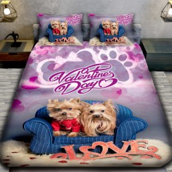 3D спално бельо Романтични,...