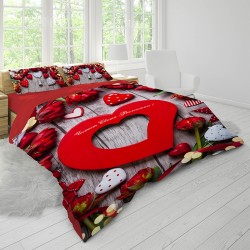 3D спално бельо романтичeн,...