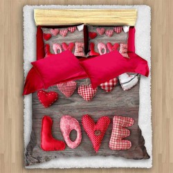 3D спално бельо романтичeн,...