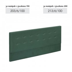 Странична табла Ботън, зелено
