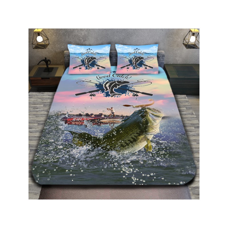 3D спално бельо с ловджийски мотиви, Fishing