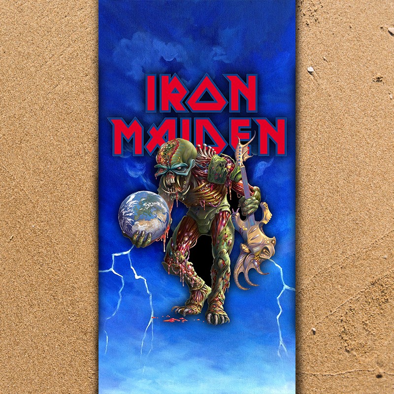 3D Плажни кърпи Music Iron Maiden Zombie