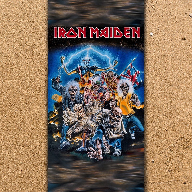 3D Плажни кърпи Music Iron Maiden
