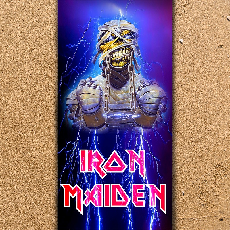 3D Плажни кърпи Music Iron Maiden Mummy