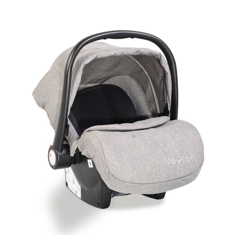 Детско столче-кошничка за кола Veyron 0-13 kg - светло сив