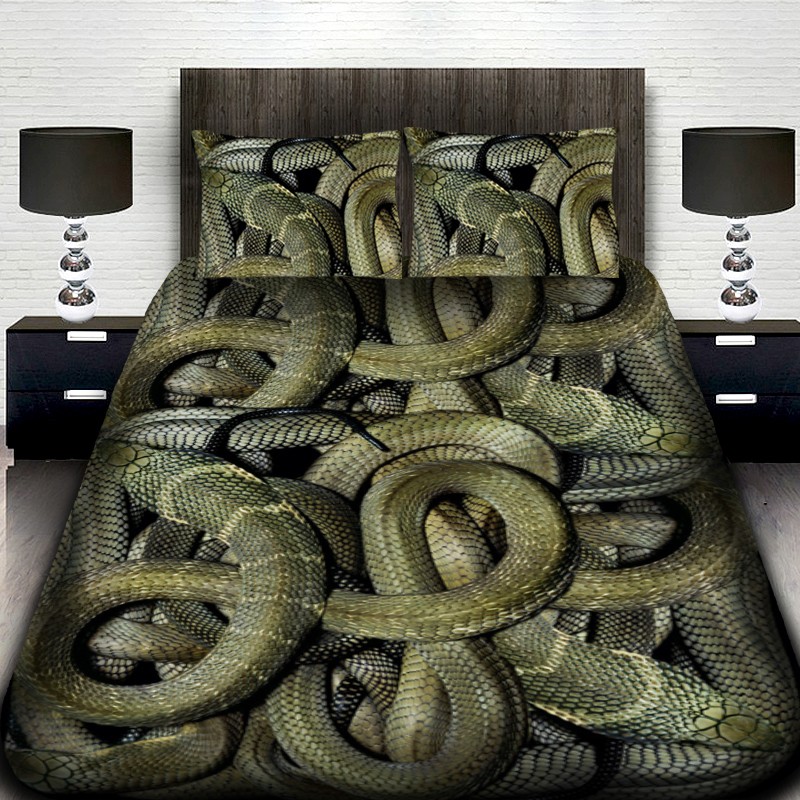 3D спално бельо с животни, Змии