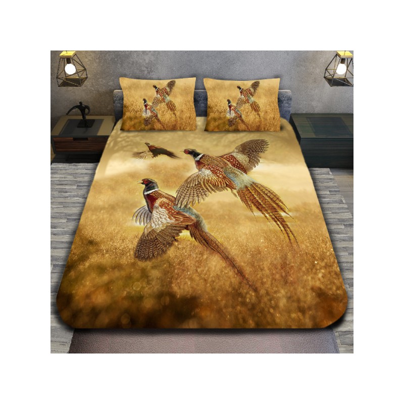 3D спално бельо с ловджийски мотиви, Gold Pheasant