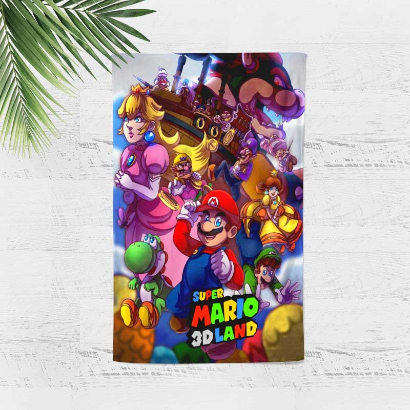 3D Плажни кърпи Kids SUPER MARIO