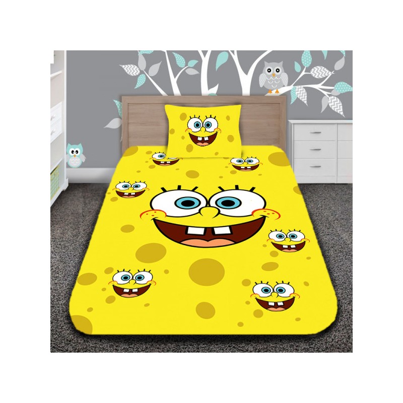 Детско 3D спално бельо Sponge Bob The Cheerful Sponge