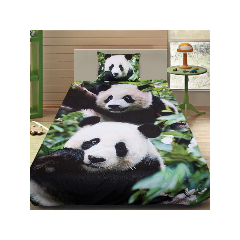 Детско 3D спално бельо Panda