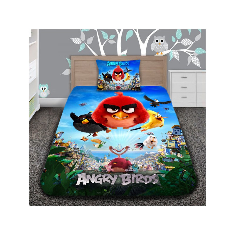 Детско 3D спално бельо ANGRY BIRDS