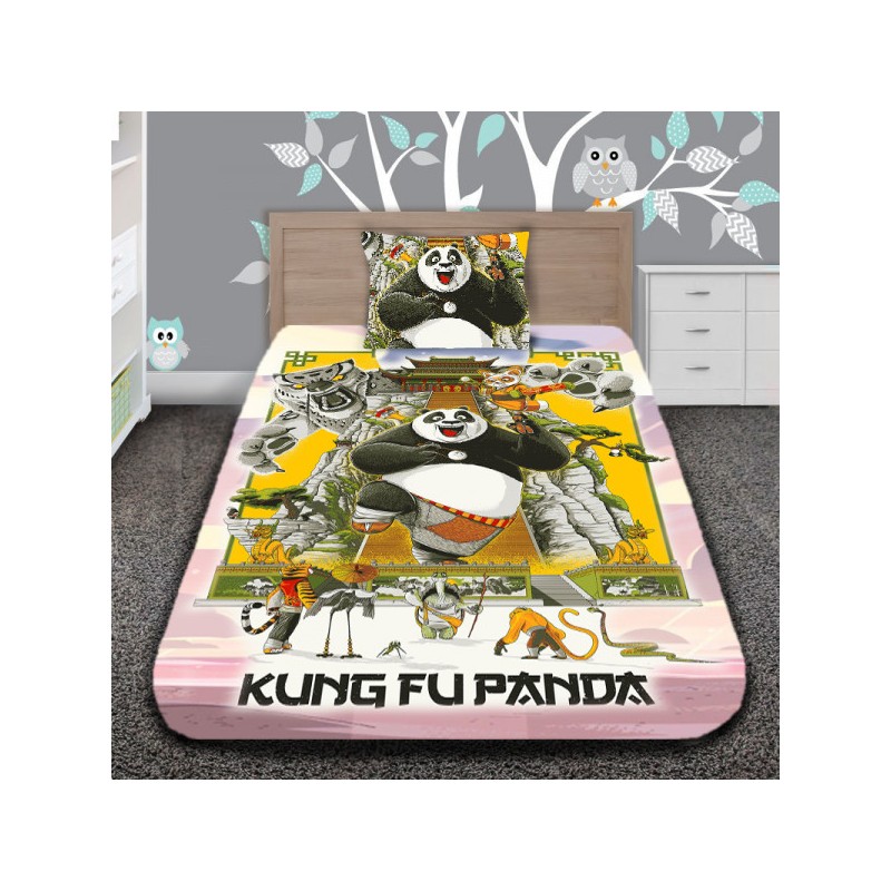 Детско 3D спално бельо KUNG FU PANDA