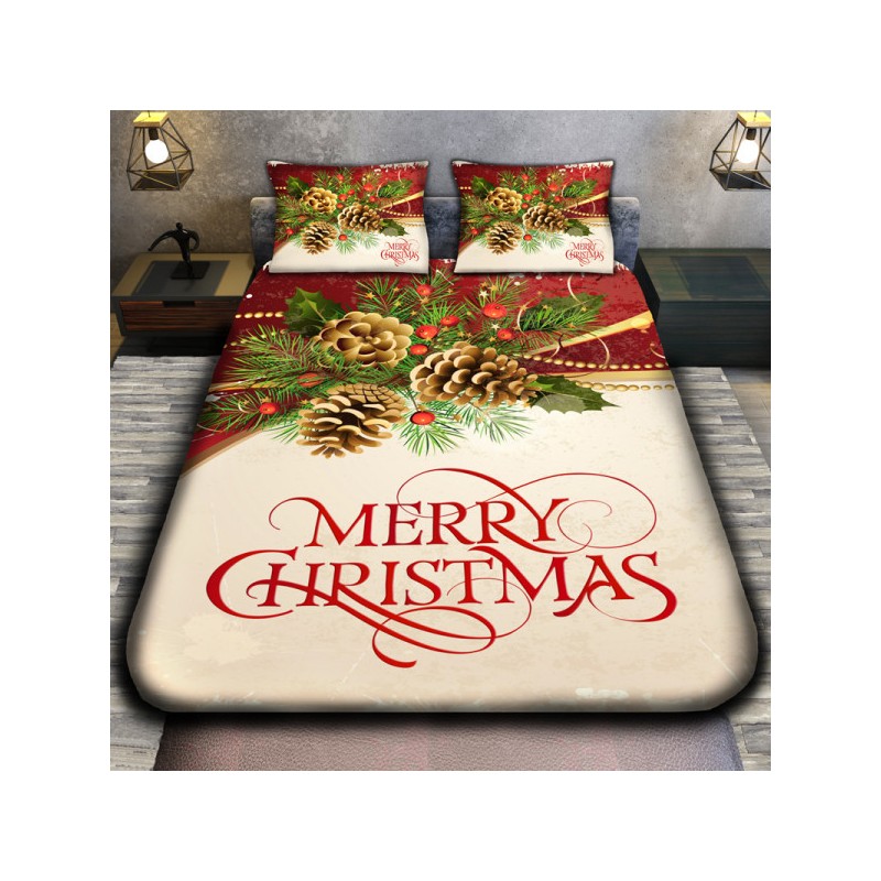 Коледно 3D спално бельо, MERRY CHRISTMAS BRANCH
