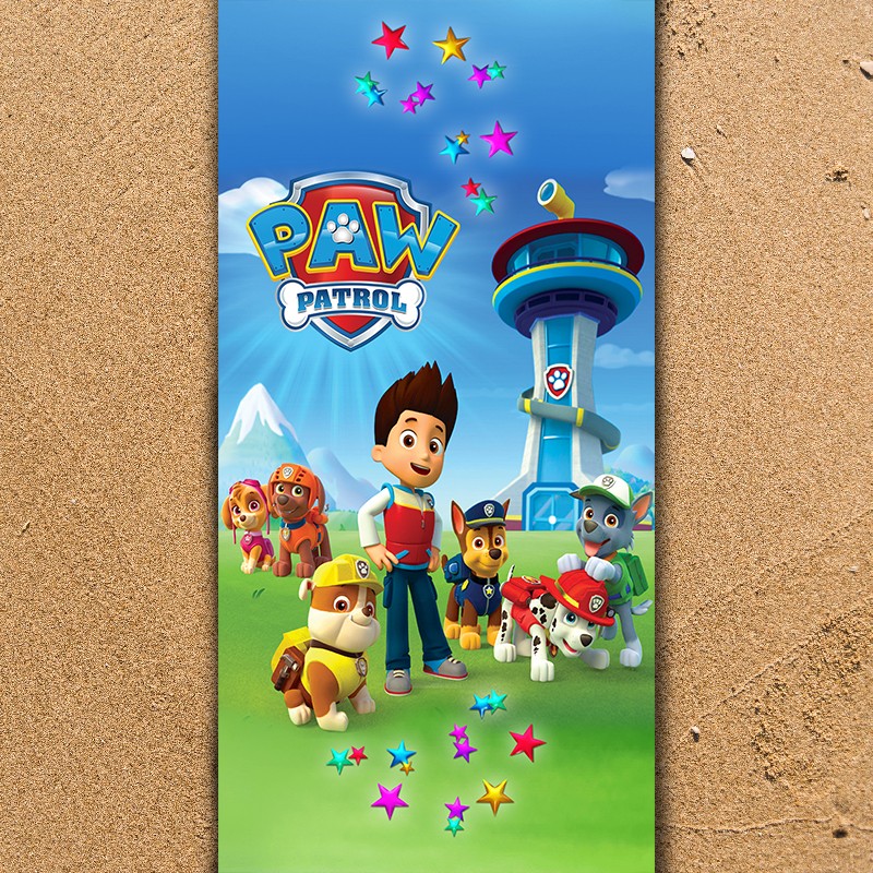 3D Плажни кърпи Kids Paw Sky