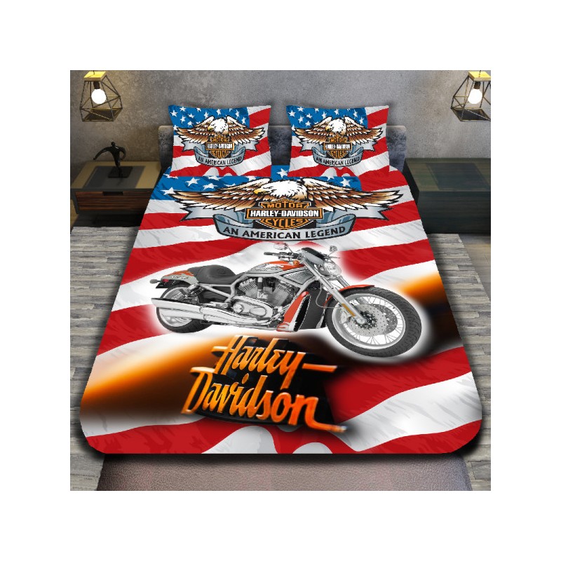 3D спално бельо с Мотори, Harley Davidson