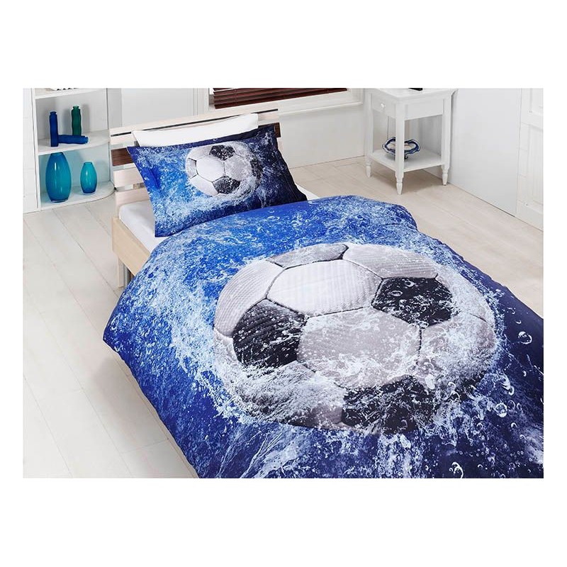 Единично спално бельо 3D Bamboo Football