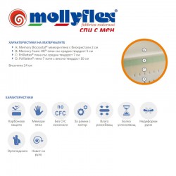 Mатрак Mollyflex, MEDICAL X-STATIC, 24см
