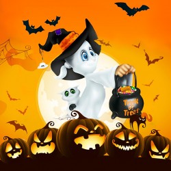 Детско 3D спално бельо Halloween I