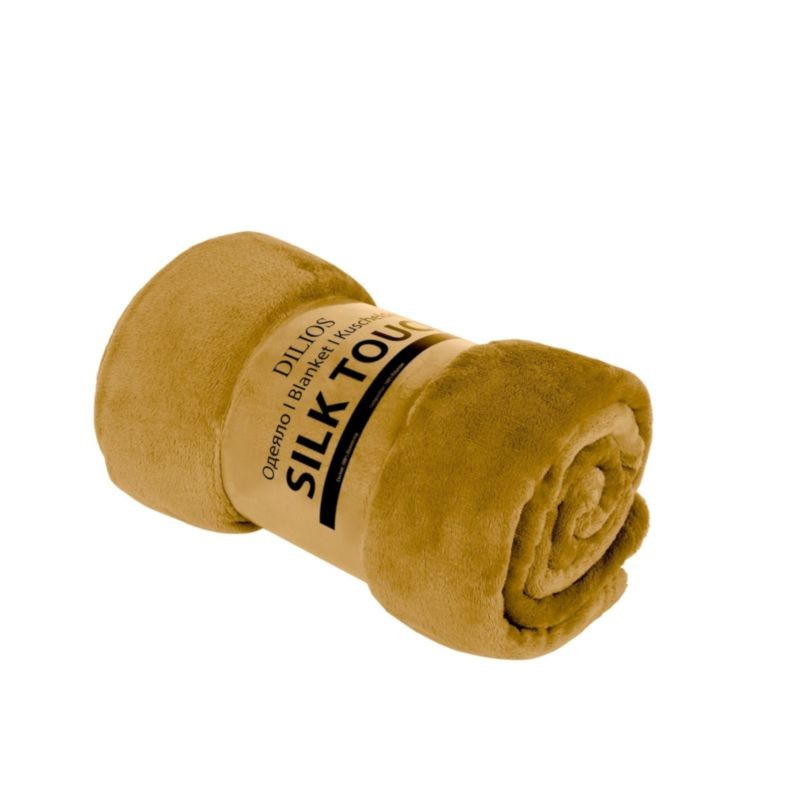Одеяло Silk Touch жълто 130 x 170см