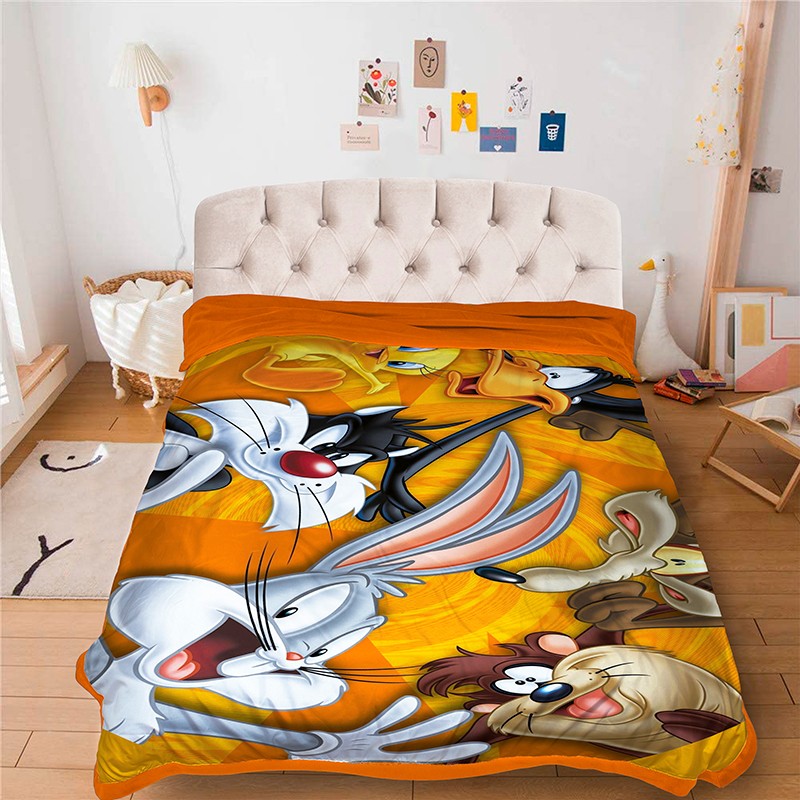 Детско поларено одеяло с две лица Bugs Bunny 9277