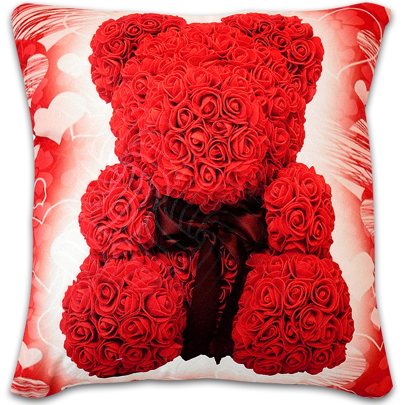 Декоративна възглавница Bear Valentines Day