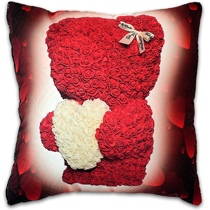 Декоративна възглавница Heart Bear Valentines Day