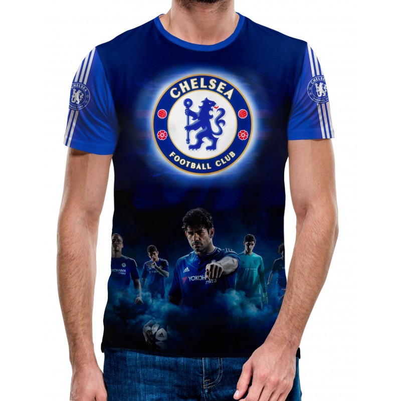 3D Мъжка Фенска тениска Chelsea