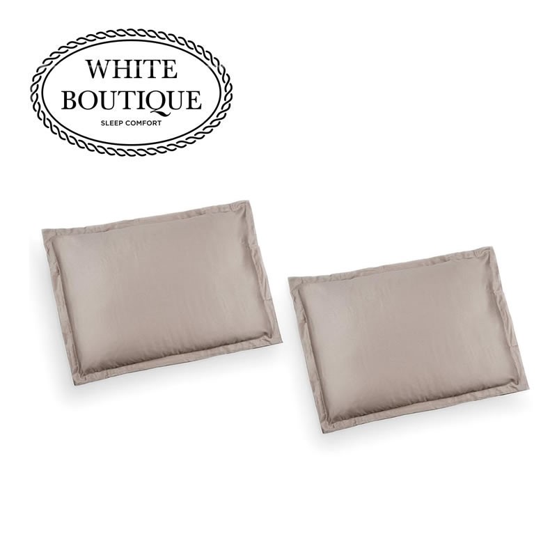 К-кт калъфки за възглавници White Boutique сатен Стоун