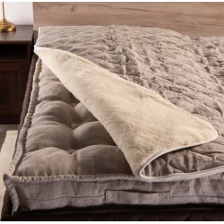 Олекотена завивка Тhe Woolland Wool_Linen, натурален лен