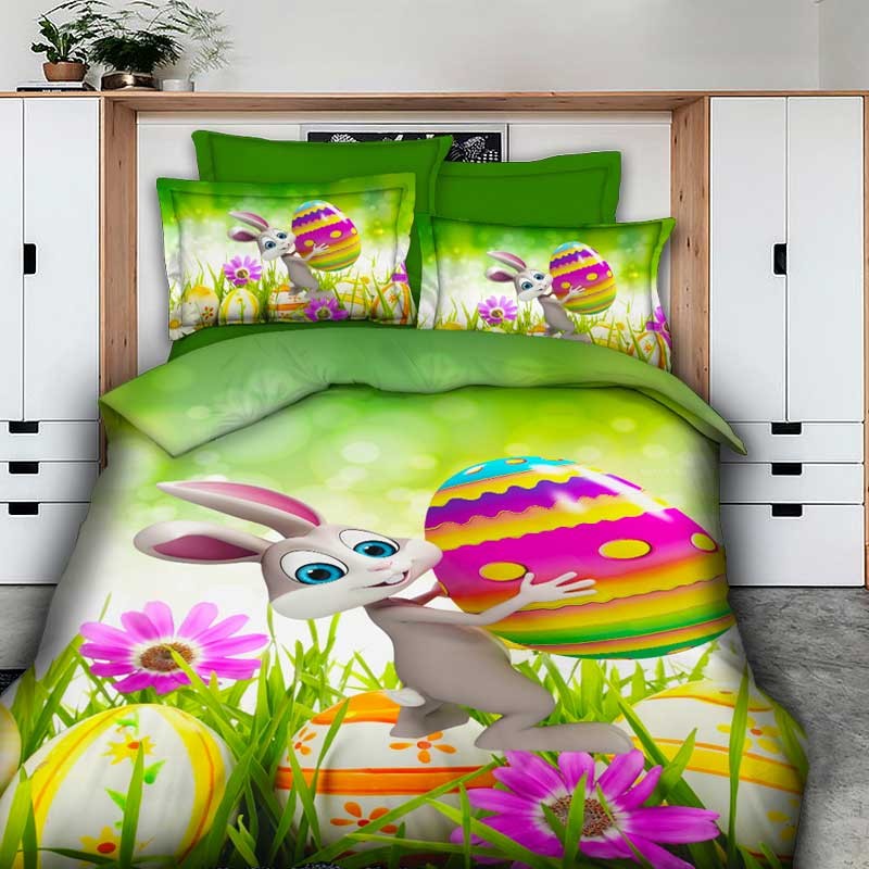 3D спално бельо Великден