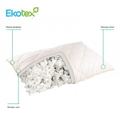 Възглавница с мемори пяна Cotton Sateen Memory
