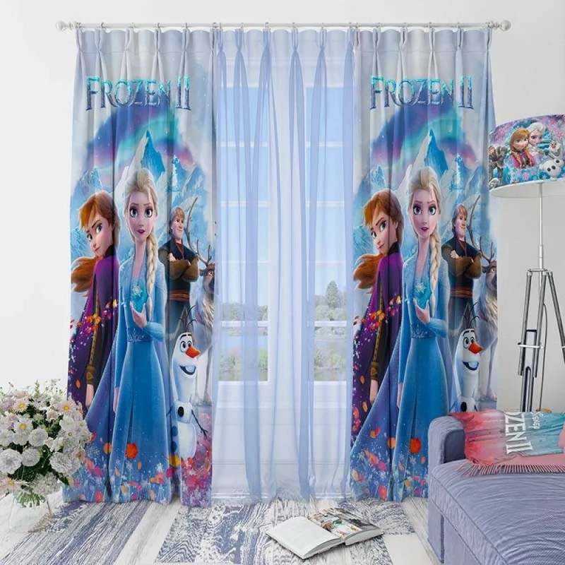 Детско перде с 3D принт, Frozen 11888