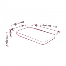 Чаршаф с ластик ранфорс, пепел от рози