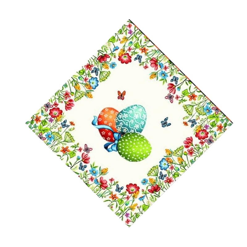 Великденски салфетка, великденски яйца и пролетни цветя 45/45